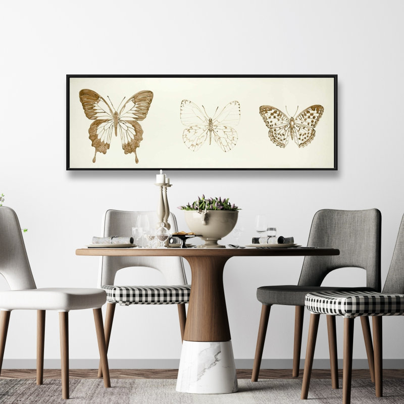 "Croquis de papillons" sur toile