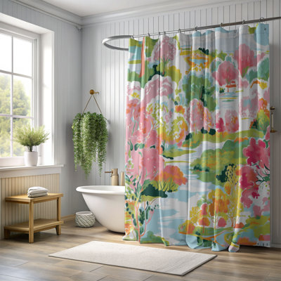 Chic Fall Scenery - Rideau de douche standard 1 pièce