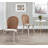 Meriwether 18.9'' H Linen Upholstered Oak Parsons Chair