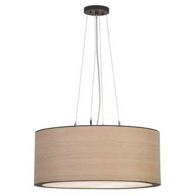 Luminaire suspendu tambour simple 4 lumières Kaeman