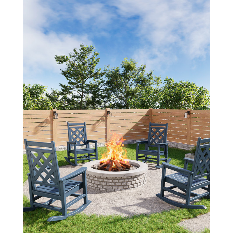 Outdoor Adirondack Chair, Navy
