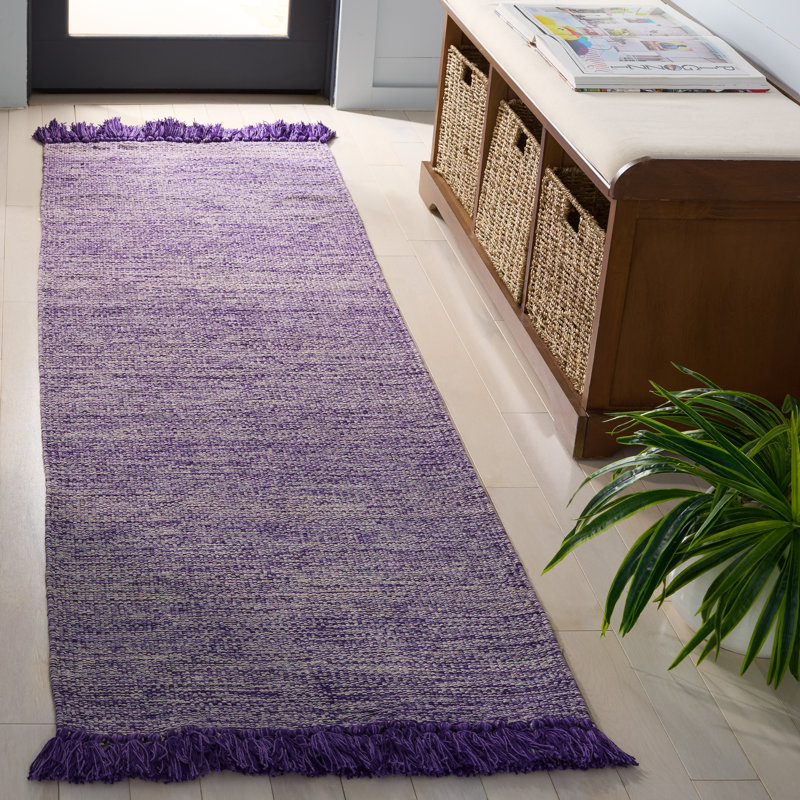 Tapis en coton Waloo, Tapis de couloir 2 pi 3 po x 7 pi