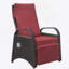 Fauteuil inclinable d'extérieur, fauteuil inclinable à mécanisme de réglage à 2 boucles et fauteuil amovible-613913820