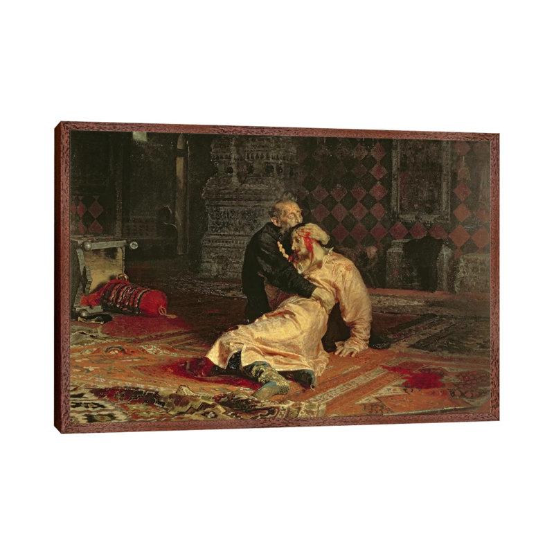 Ivan The Terrible And His Son On The 16th November, 1581, 1885 by Ilya Efimovich Repin - Painting on Canvas