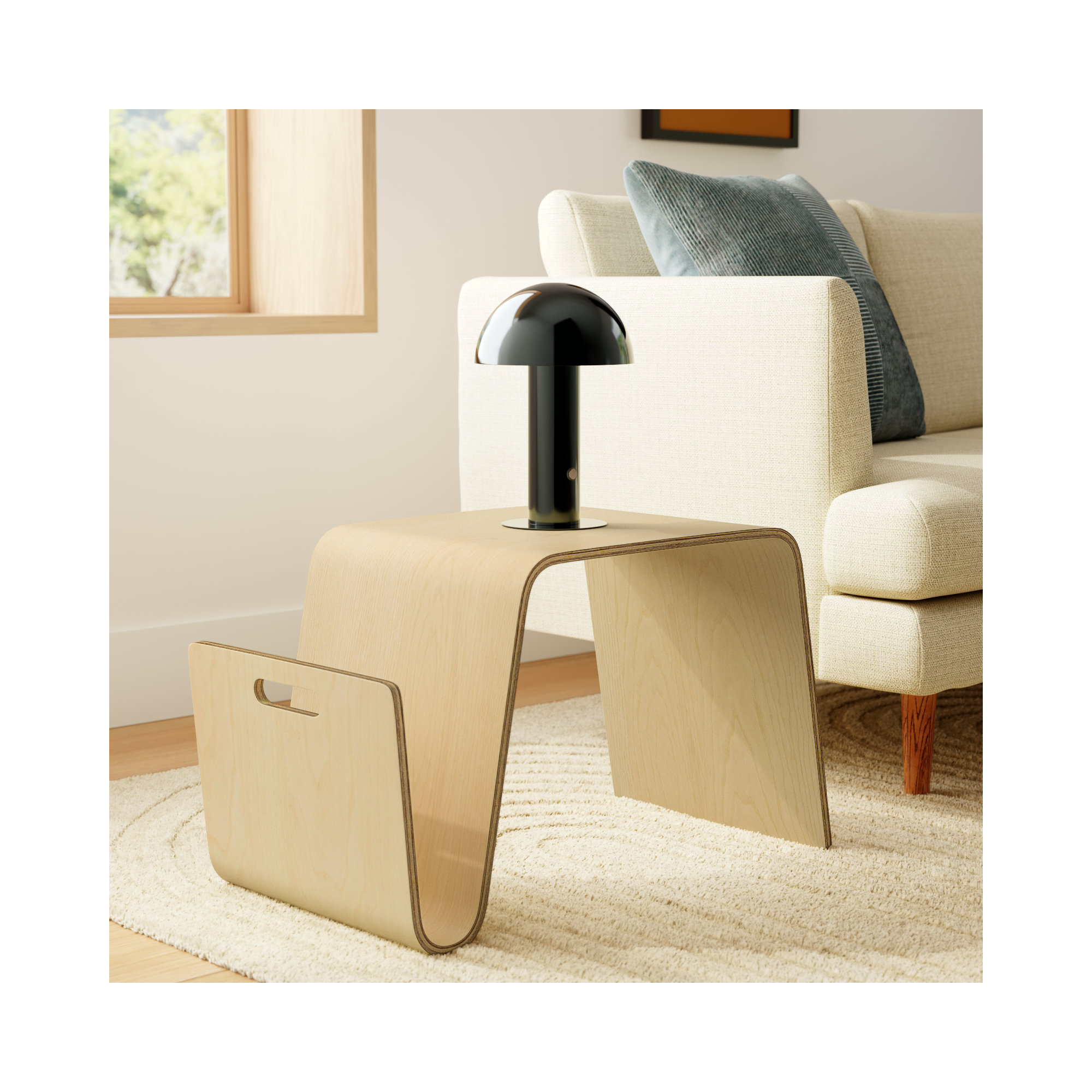 Meiko End Table, Natural