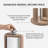 Wooden Paper Towel Holder with Top Load Space Design for Kitchen and Table Decor, Anti Skid Base, Eco Friendly Mango Wood & Metal Rod - Biscotti / Nickel-665833088-665833093