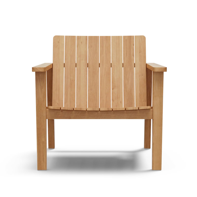 Haven Low Chair, Modern Teak Adirondack