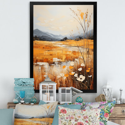 «Infinite Fields Minimalisme Prairies I», reproduction d'art sur toile