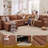 Sectional Sleeper Sofa With Pull Out Bed, L-Shaped Modular Sectional Sofa  With Storage, Cloud Couch With Deep Seat, Chenille, Orange-1560626072