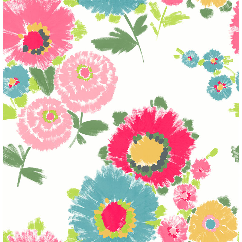 Rouleau de papier peint L 33 pi x l 20,5 po, Rose