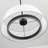 HaloGlow 1-Light Fabric Shade Ring LED Pendant