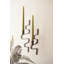 ENSEMBLE DE DEUX Appliques murales bougie en métal ondulé