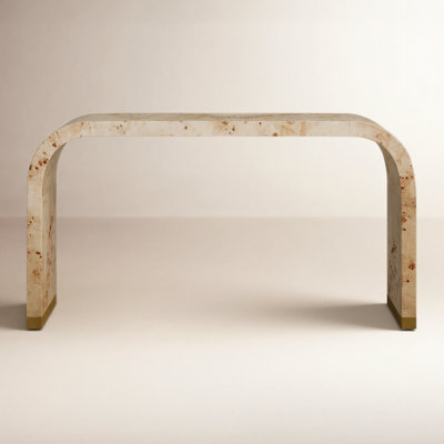 Craigwood Handmade Natural Burl Wood 60" Console Table