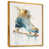 Toile avec cadre flottant or