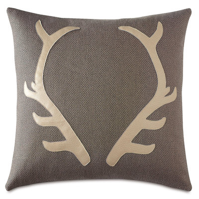 Lodge Appliqued Throw Pillow