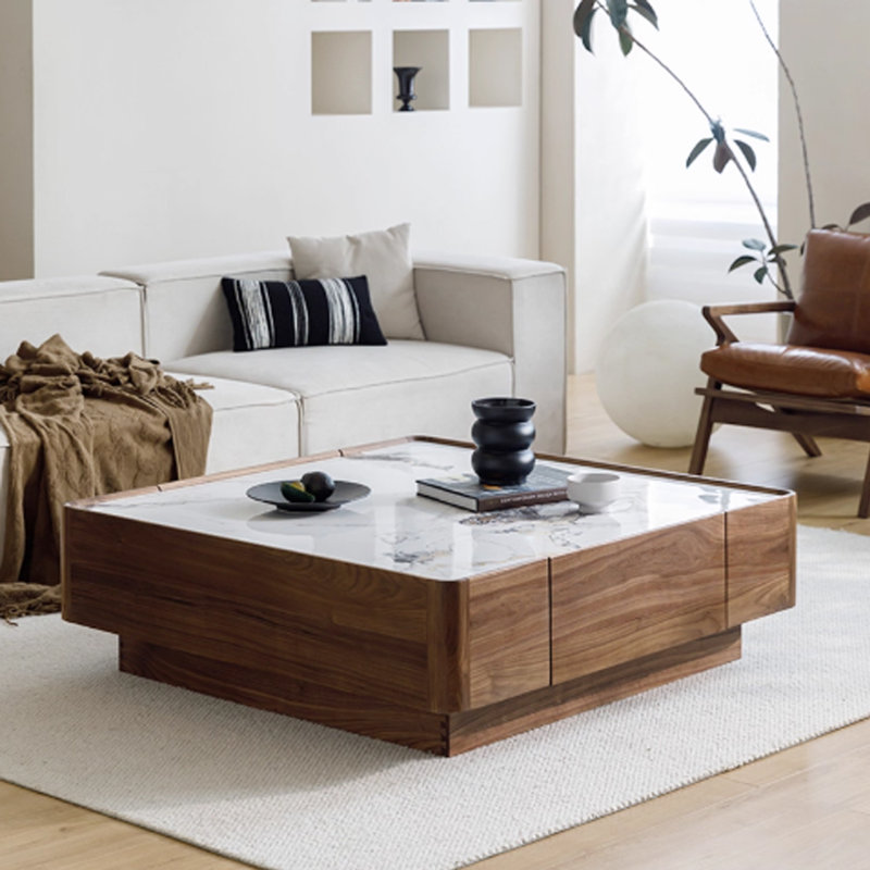 Table basse Minimalist, H 14,9 po x L 47,2 po x l 47,2 po