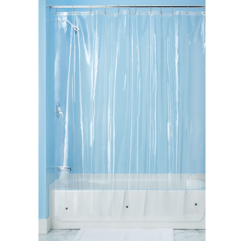 Doublure de rideau de douche en PVC Sipp, Transparent, H 78 po x l 54 po