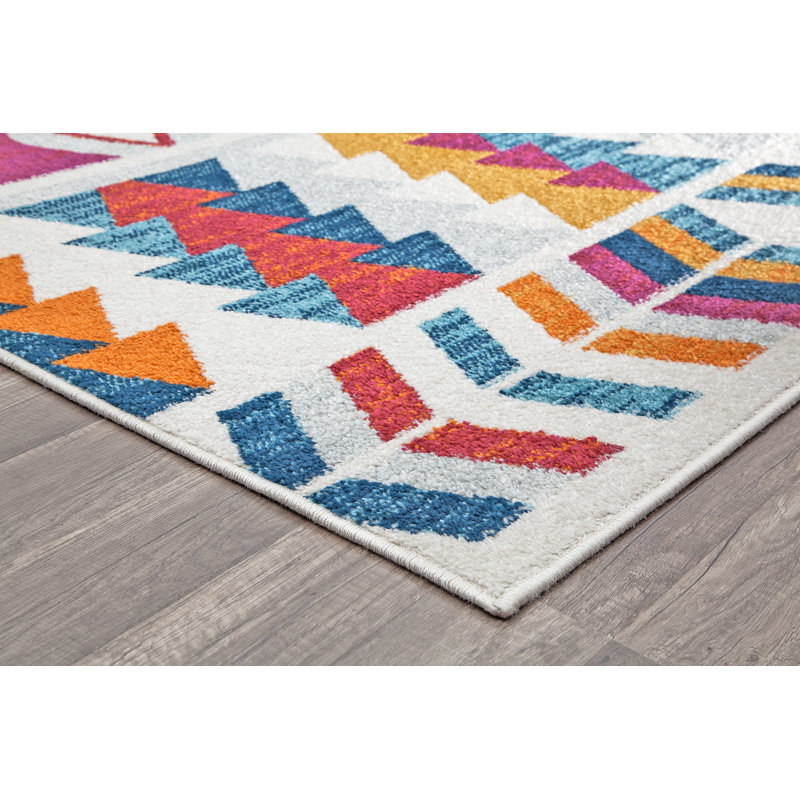 Miko Contemporary Ginger Lemon Area Rug, Rectangle 8' x 10'