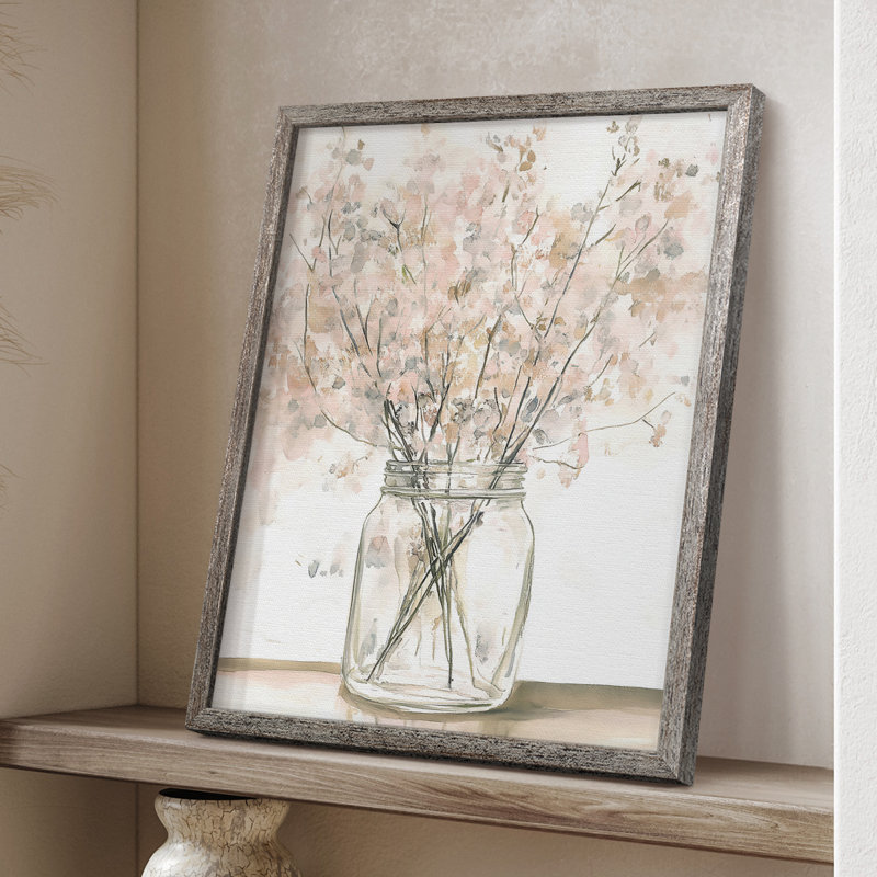 Reproduction encadrée FLORAL Series DLVI - bois massif, H 30 po x l 24 po