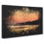 Boat Under An Orange Sunset - Wrapped Canvas-56648535