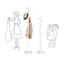Carmila Freestanding 8 - Hook Coat Rack