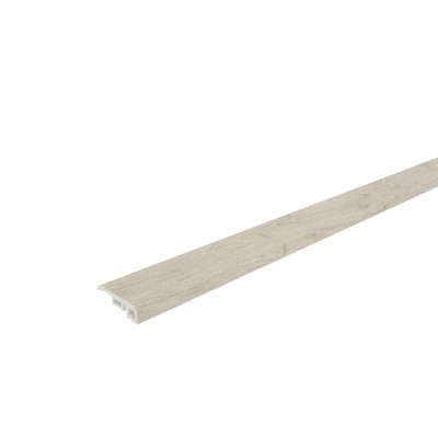 Everlux Premium Flooring Teresa Wheat Brown 0.39 in. T x 1.38 in. W x 94.5 in. L Reducer Molding