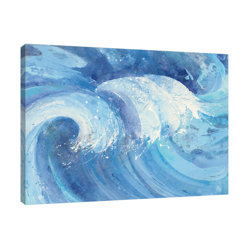 « the big wave », impression, Toile tendue, Sans mat, H 16 po x l 20 po x P 1,5 po