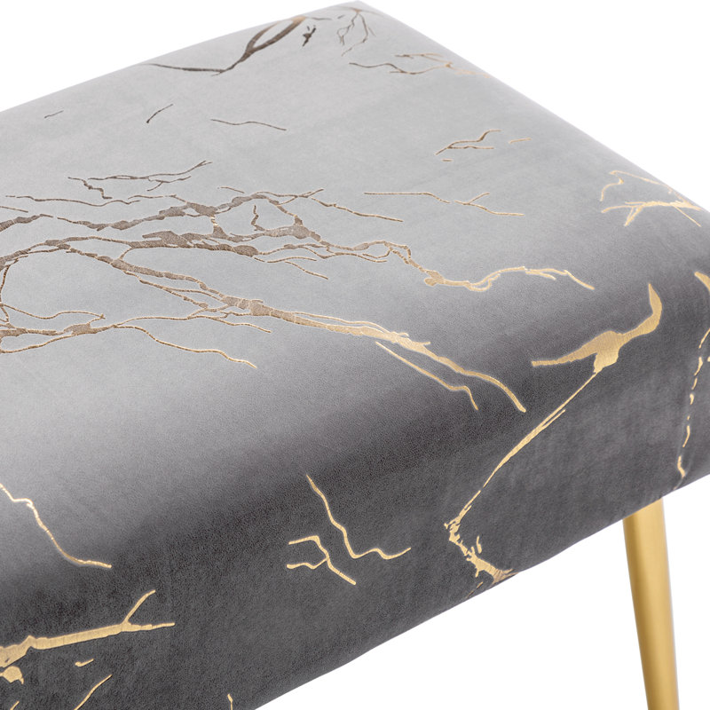 Banc rembourré Modern, Gris
