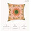 Housse de coussin floral en polyester
