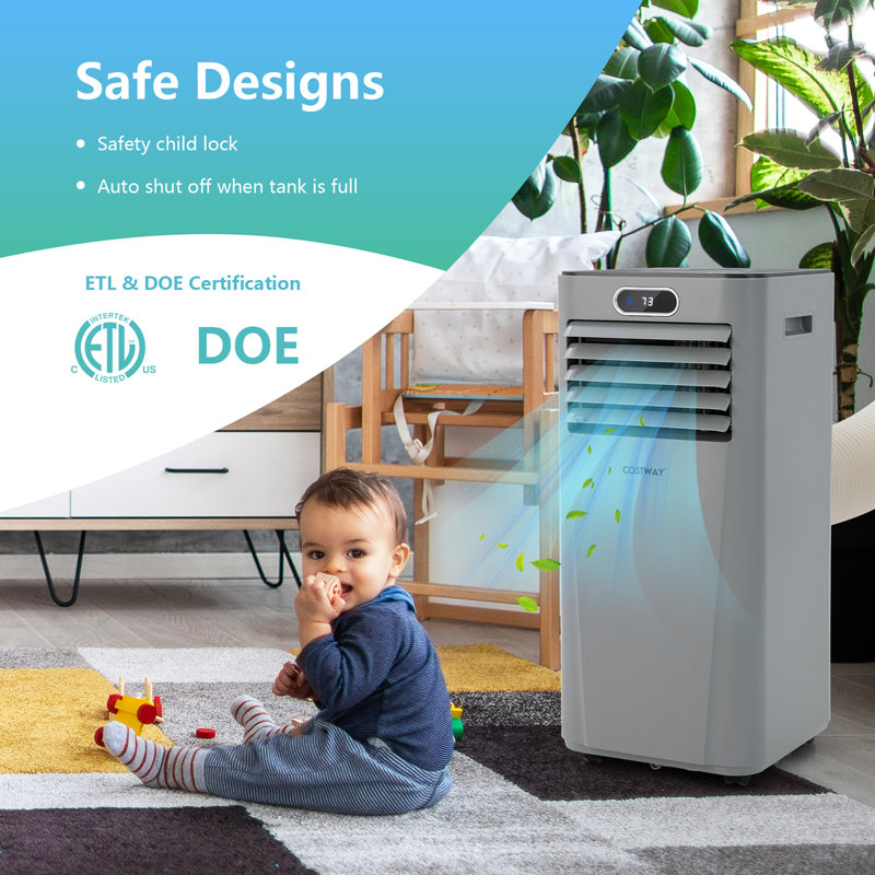Costway 10000 BTU Portable Air Conditioner for 0 Square Feet with