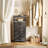 Kadlec 5-Drawer Fabric Dresser With Charging Station & Open Shelf For Bedroom, Entryway Storage