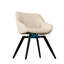 Table basse de 29,53 po et 2 chaises en PU de style médiéval, chaises au toucher doux, assemblage facile pour appartement avec grand espace