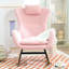 Chaise berçante, fauteuil oscillant rembourré Teddy