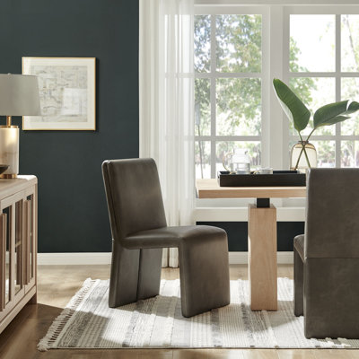 Chaise d'appoint en cuir Emory