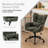 Chenille Swivel Task Chair with Tufted Back-194520210