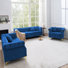 Ensemble de salon 3 pièces en velours Chesterfield