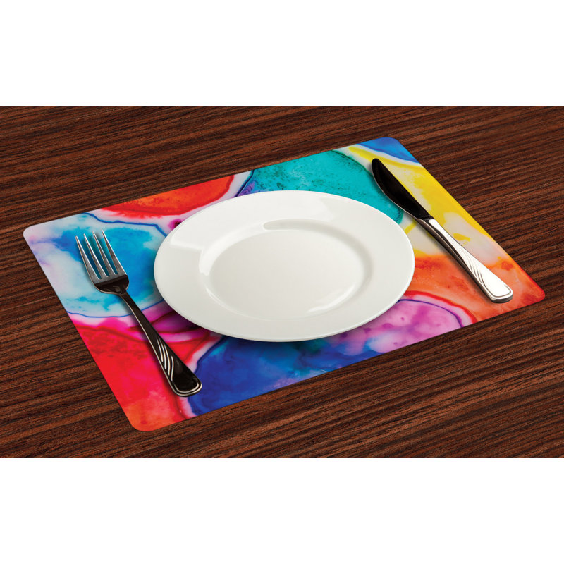 Polyester Abstract Rectangle Placemat