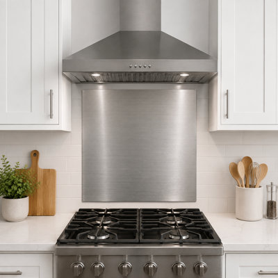 24" x 30" VENFAN Stainless Steel Stove Backsplash, Wall Shield Easy to Mount & Wipe Clean for 30 Inch Range Hood