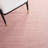 Chamberland Machine Made Power Loom Polypropylene Area Rug in Pink-1970566889