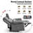 65.7" Modern Manual Reclining Loveseat With Storage Console And Cup Holders-399879669