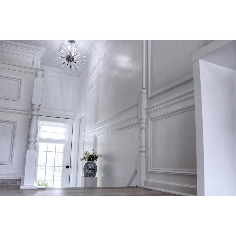 Merrick 12 - Light Dimmable Sputnik Sphere Chandelier, Polished Chrome, 23" H x 25" W x 25" D