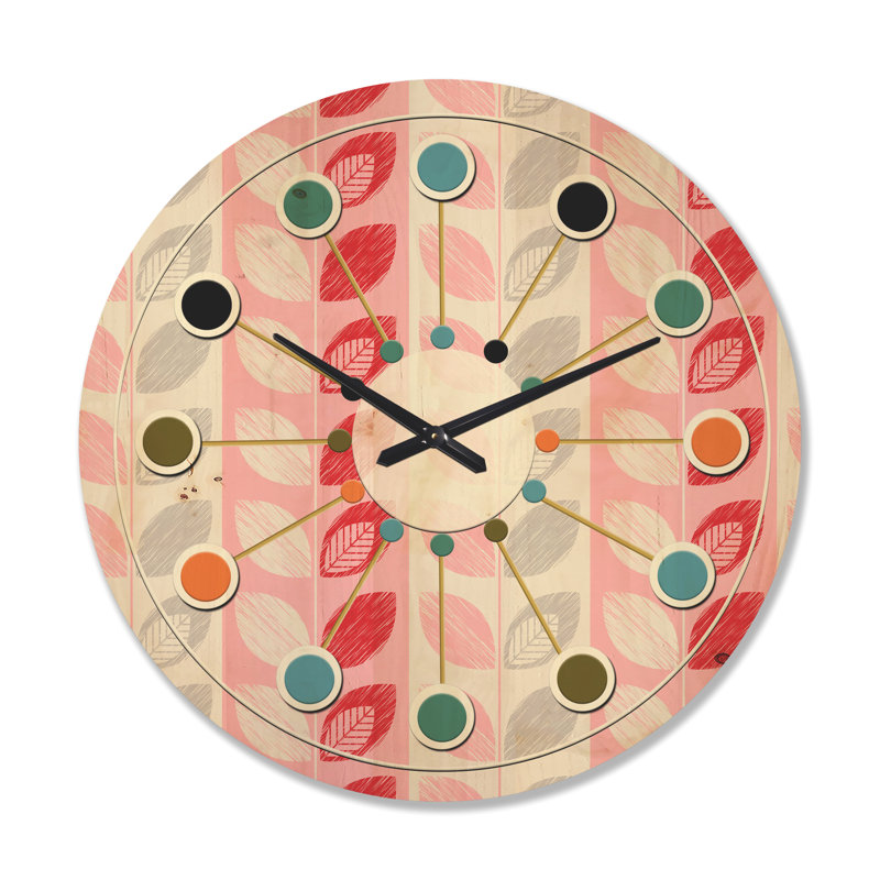 Horloge murale Botanical Design I, Grand