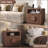 23" H 2-Drawer Nightstand Openwork Side Table With Charging Station, Slatted Panel Design & Open Shelf, Curved Profile End Table For Bedroom, Living Room, Sofa And Office (Set Of 2)-587022268-587022270