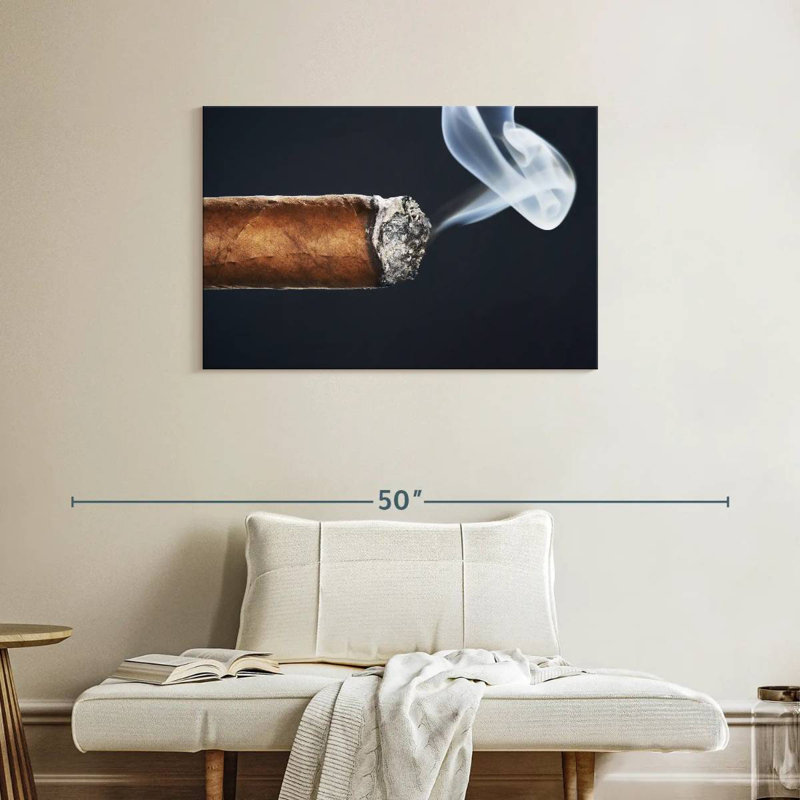 Senne Burning Cigar, 24" H x 36" W
