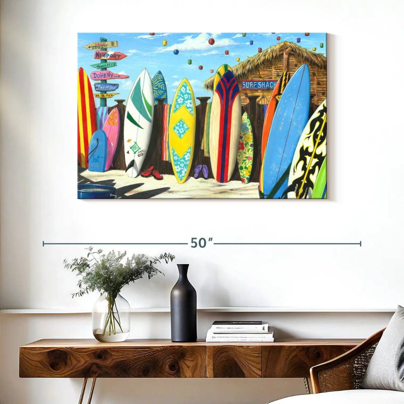Senne Surf Shack, 26" H x 39" W
