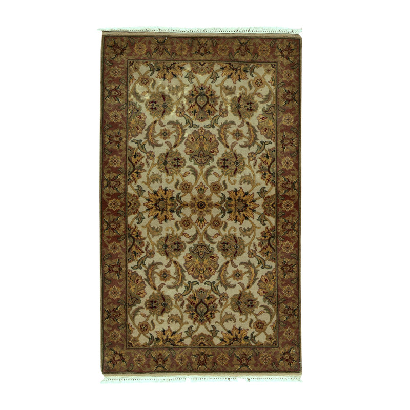 Tapis gris anthracite de haute qualité noué à la main