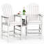 Chaises 2 pièces Adirondack d'extérieur avec plateaux amovibles 2 pièces-109468728