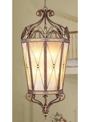 Bradner - Light Palacial Bronze With Gilded Accents Lantern Pendant
