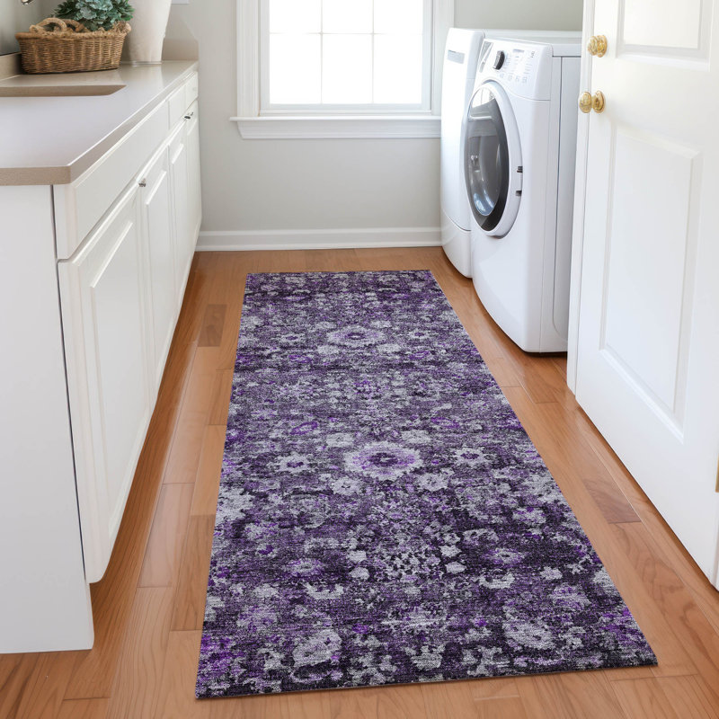 Kaylani Washable Floral Indoor / Outdoor Rug, Runner 2'3" x 7'6"