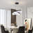 Imma 2 Rings Dimmable LED Tiered Chandelier